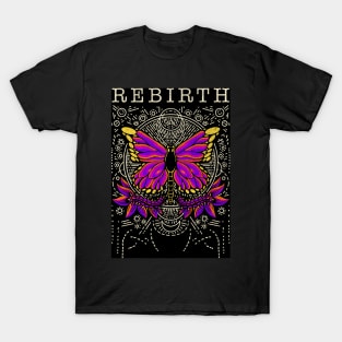 Rebirth Like Caterpillar Turns Into Butterfly T-Shirt